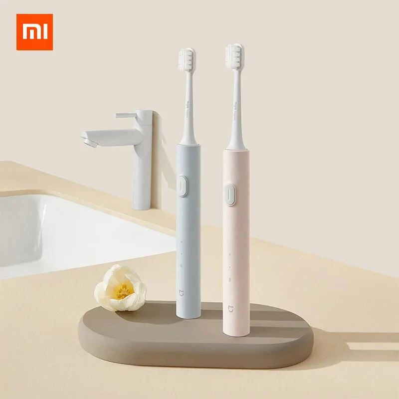 Xiaomi Mijia T200/T200C Sonic Electric Toothbrush IPX7 Waterproof 31000 Vibrations per Minute with Dual Cleaning Modes Long Battery Life and Portable Features for Smart Oral Hygiene with Type (image for) Xiaomi Mijia T200/T200C Sonic Electric Toothbrush IPX7 Waterproof 31000 Vibrations per Minute with Dual Cleaning Modes Long Battery Life and Portable Features for Smart Oral Hygiene with Type